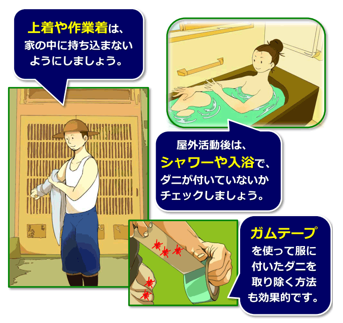 マダニから身を守る方法